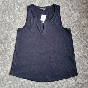 NWT Vince Linen V-Neck Tank Top